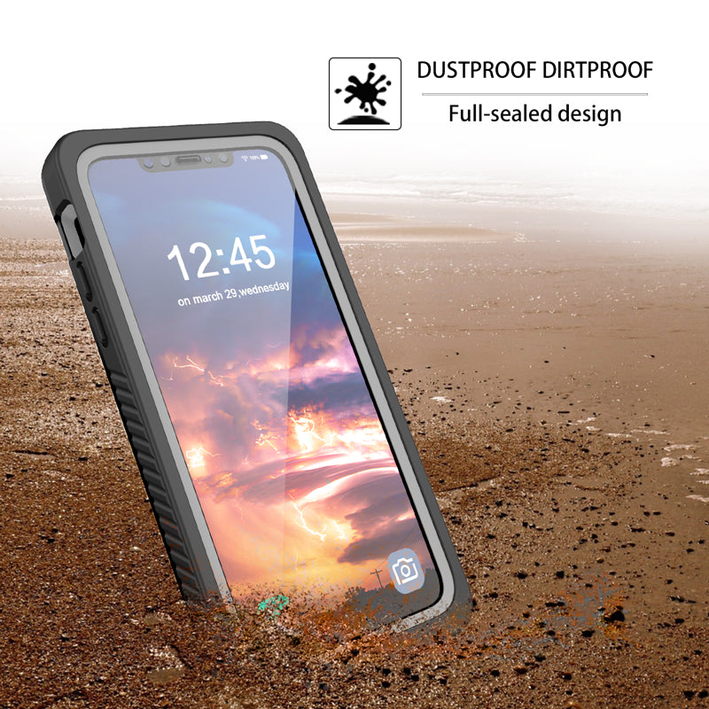 Waterproof IP68 Snowproof Shockproof Heavy Duty Case with Built-In Screen Protector and Easy Access, Compatible with iPhone 11 Pro Max 6.5