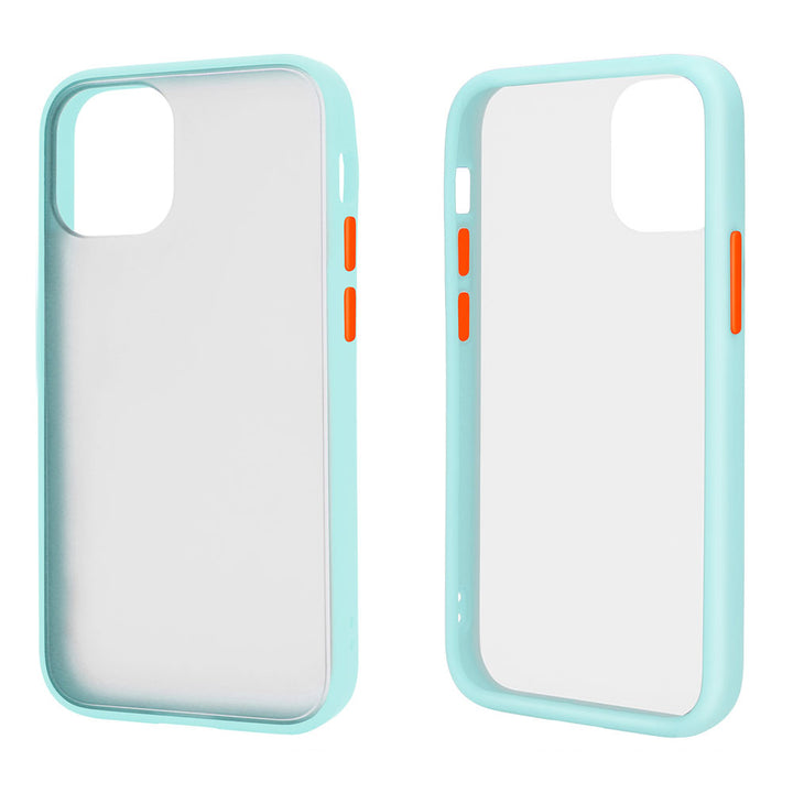 Slim Matte Hybrid Bumper Case | Shockproof, Anti-Scratch, Sleek Design | Raised Lips, Snug Fit, Soft Corners | For iPhone 12 / 12 Pro 6.1 inch