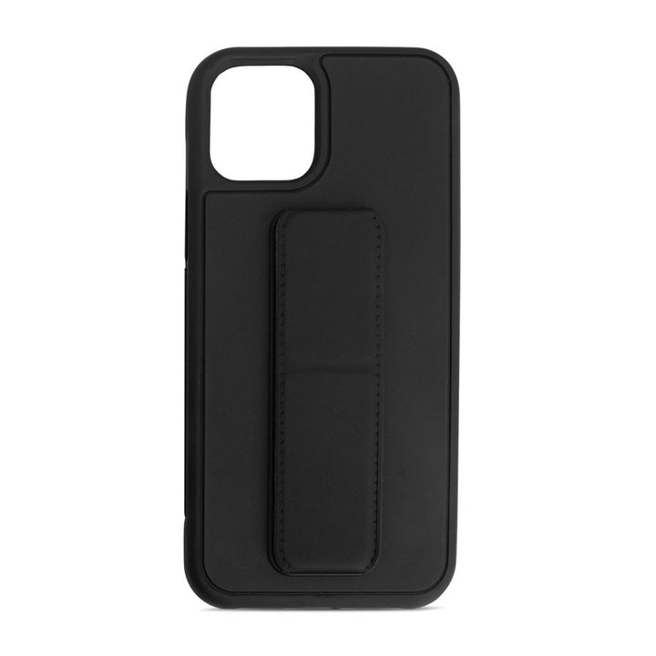 PU Leather Hand Grip Kickstand Case with Metal Plate | Shockproof, Anti-Scratch, Adjustable Angle | Slim Design | For iPhone 12 / 12 Pro 6.1 inch