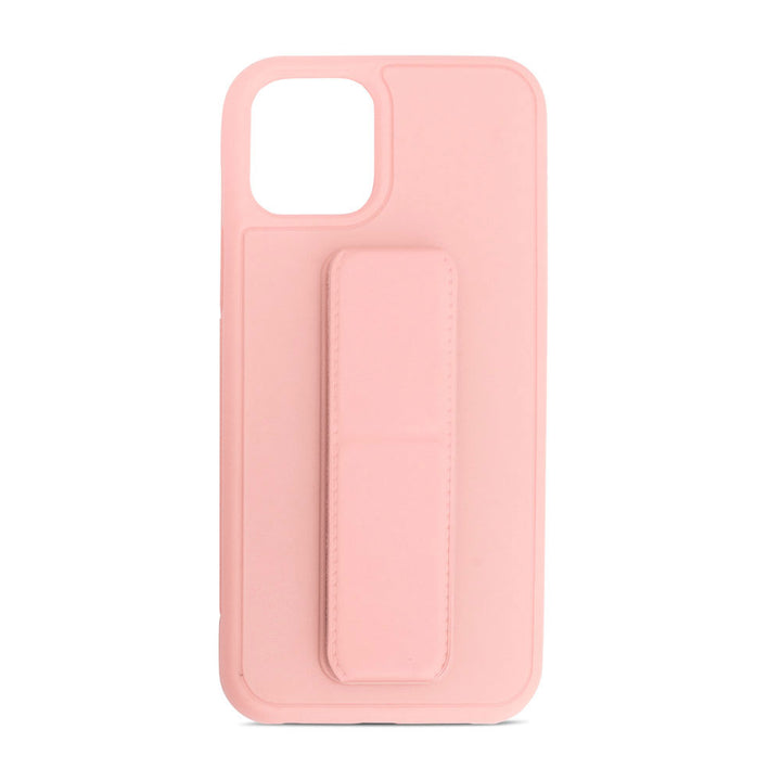 PU Leather Hand Grip Kickstand Case with Metal Plate | Shockproof, Anti-Scratch, Adjustable Angle | Slim Design | For iPhone 12 / 12 Pro 6.1 inch