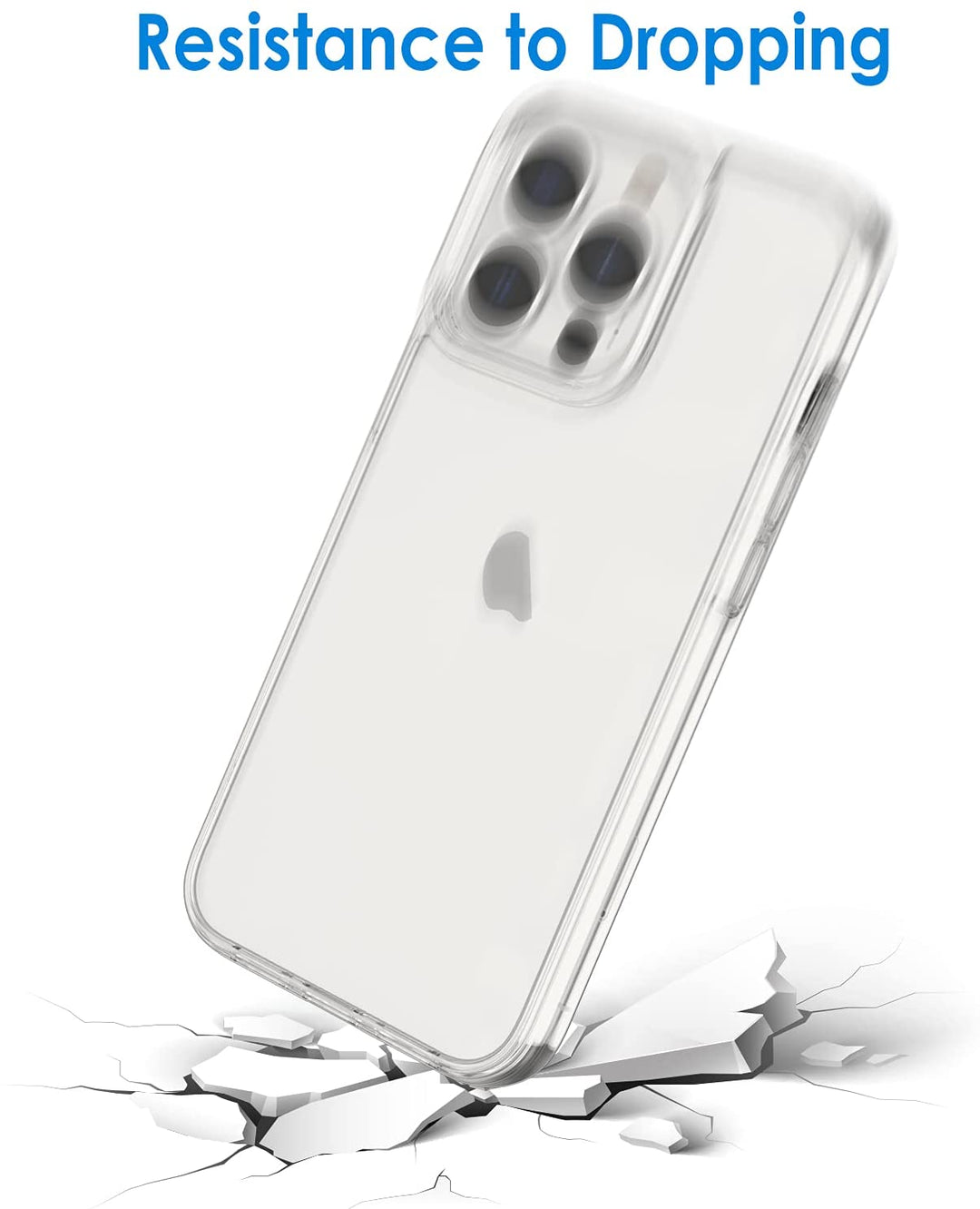 Clear Anti-Scratch Shockproof Silicone Drop Protection Case, Extra Protection, Accessible Controls, Apple iPhone 13 Pro