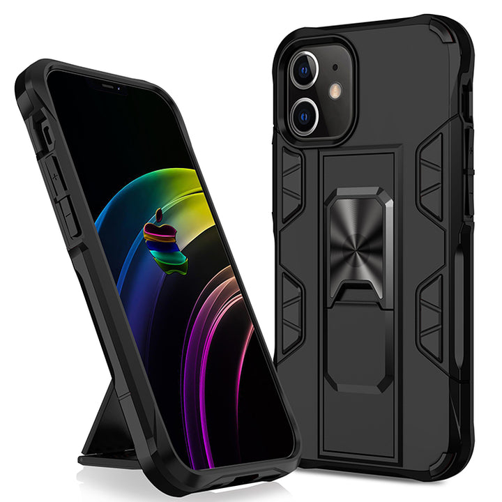Military Grade Armor Protection Stand Magnetic Feature Case for iPhone 12 Mini 5.4