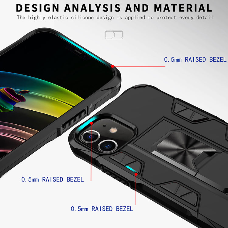 Military Grade Armor Protection Stand Magnetic Feature Case for iPhone 12 Mini 5.4