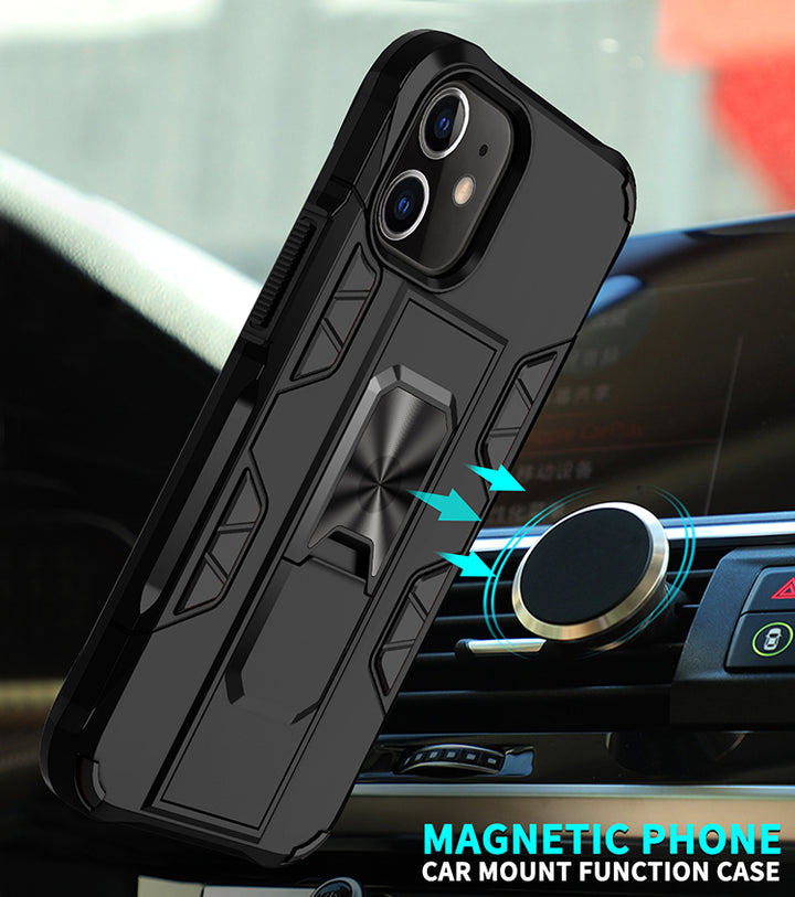 Military Grade Armor Protection Stand Magnetic Feature Case for iPhone 12 Mini 5.4