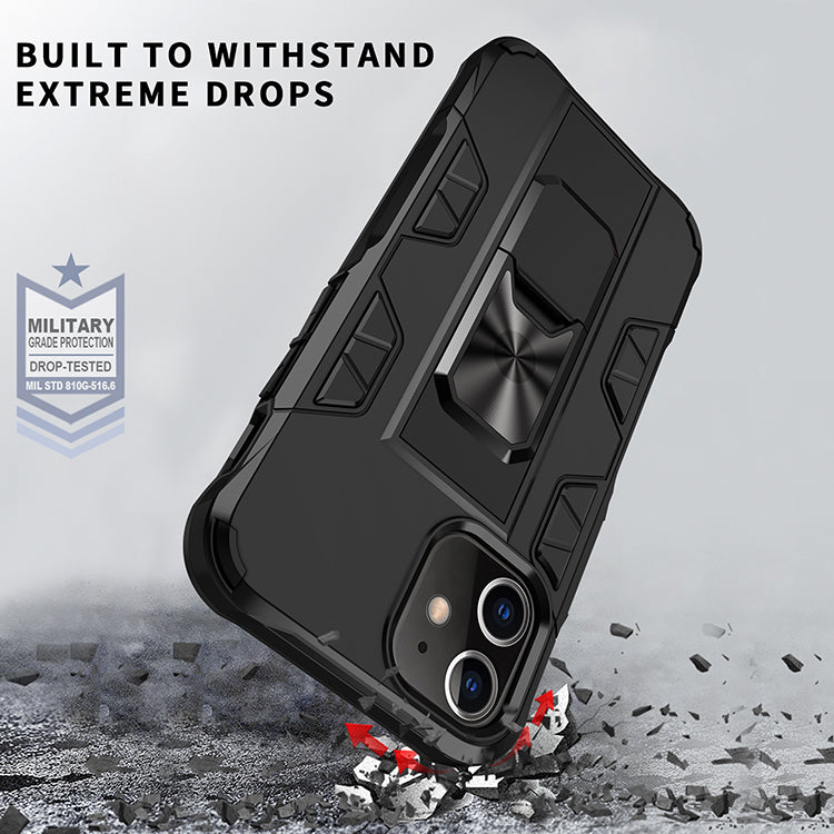 Military Grade Armor Protection Stand Magnetic Feature Case for iPhone 12 Mini 5.4