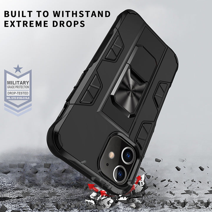Military Grade Armor Protection Stand Magnetic Feature Case for iPhone 12 Mini 5.4
