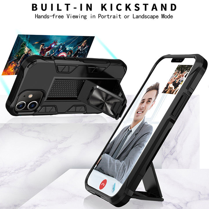 Military Grade Armor Protection Stand Magnetic Feature Case for iPhone 12 Mini 5.4