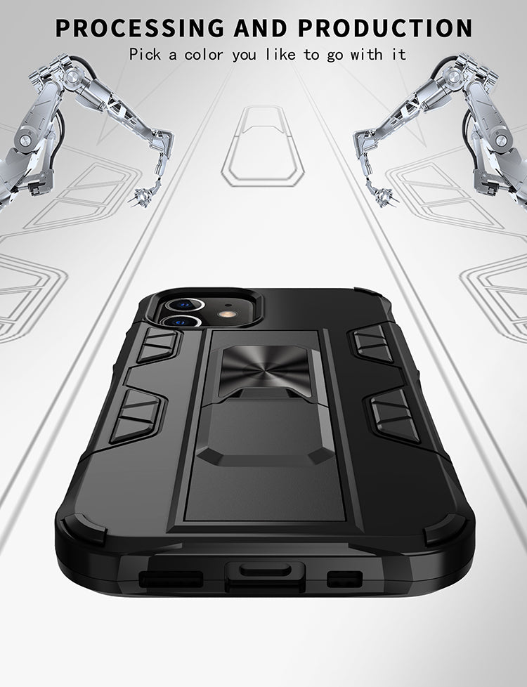 Military Grade Armor Protection Stand Magnetic Feature Case for iPhone 12 Mini 5.4