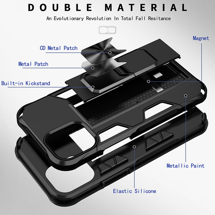 Military Grade Armor Protection Stand Magnetic Feature Case for iPhone 12 Mini 5.4