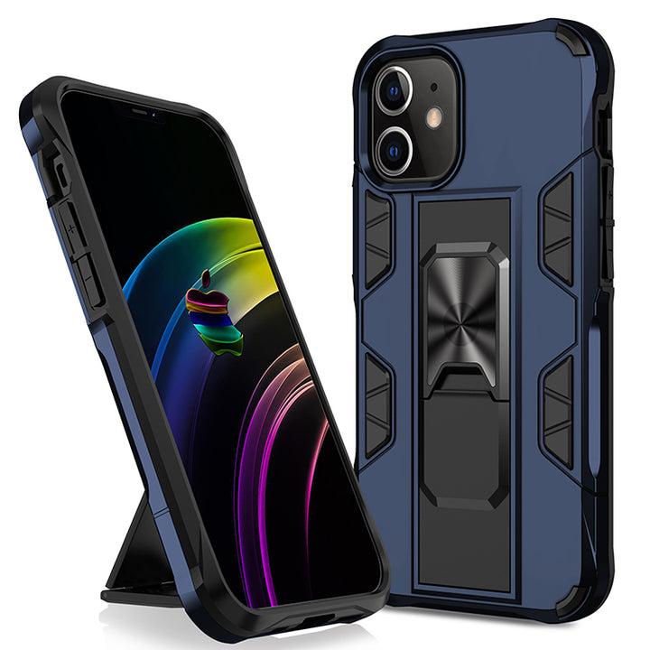 Military Grade Armor Protection Stand Magnetic Feature Case for iPhone 12 Mini 5.4