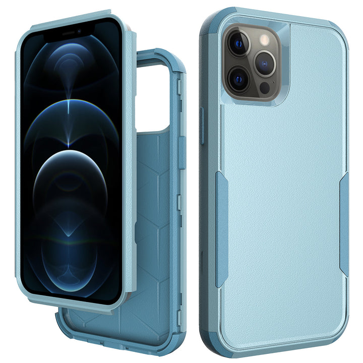 Heavy Duty Strong Armor Hybrid Case Cover | Shockproof, Anti-Scratch, Dual Layer | Full Protection, Raised Bezels | For iPhone 12 / 12 Pro 6.1