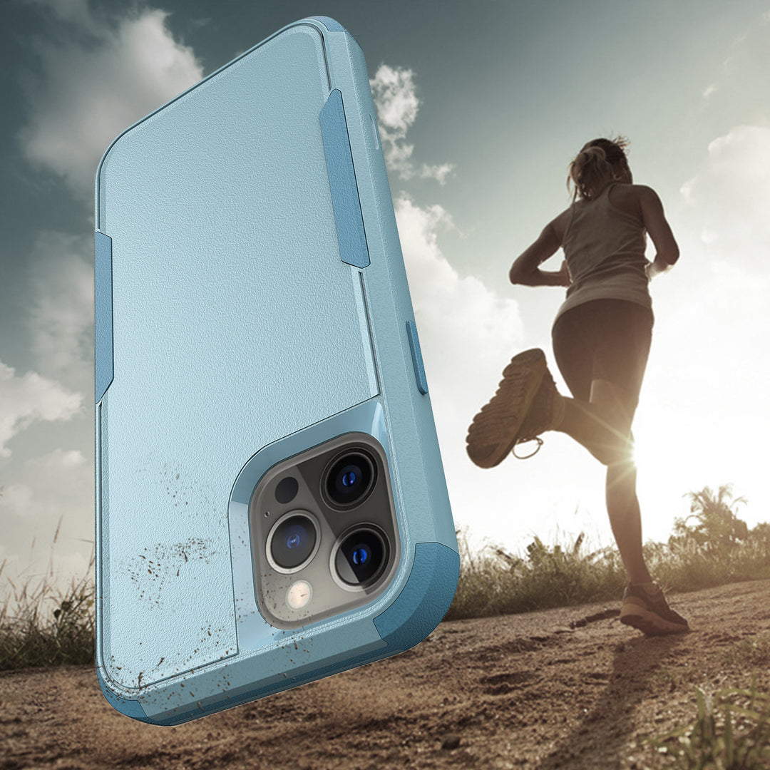 Heavy Duty Strong Armor Hybrid Case Cover | Shockproof, Anti-Scratch, Dual Layer | Full Protection, Raised Bezels | For iPhone 12 / 12 Pro 6.1