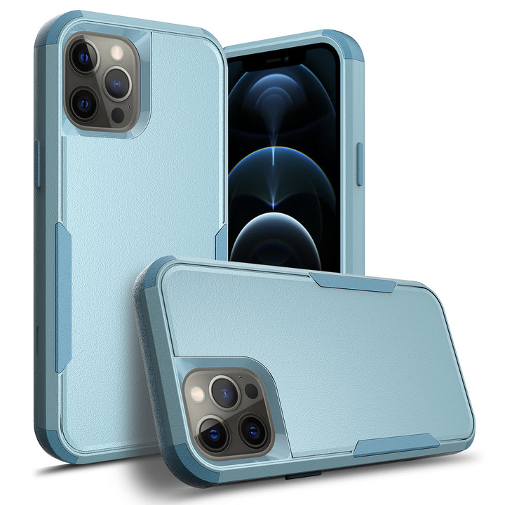 Heavy Duty Strong Armor Hybrid Case Cover | Shockproof, Anti-Scratch, Dual Layer | Full Protection, Raised Bezels | For iPhone 12 / 12 Pro 6.1