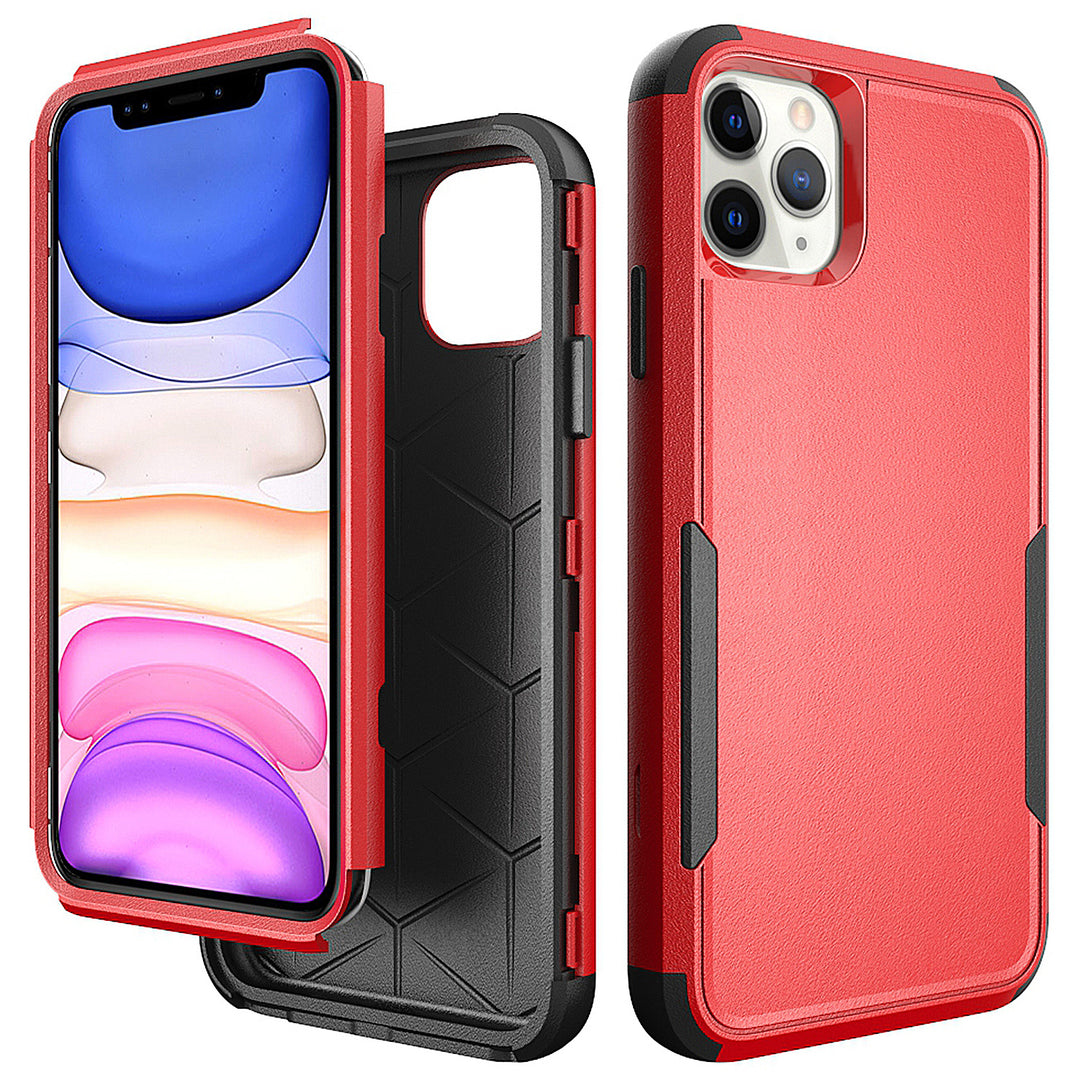 Heavy Duty Strong Armor Hybrid Case Cover | Shockproof, Anti-Scratch, Dual Layer | Full Protection, Raised Bezels | For iPhone 12 / 12 Pro 6.1