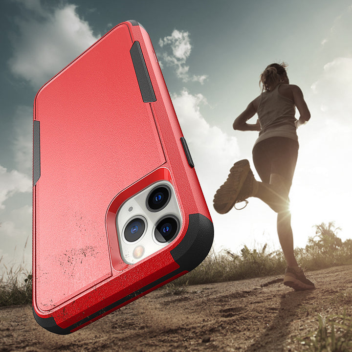 Heavy Duty Strong Armor Hybrid Case Cover | Shockproof, Anti-Scratch, Dual Layer | Full Protection, Raised Bezels | For iPhone 12 / 12 Pro 6.1