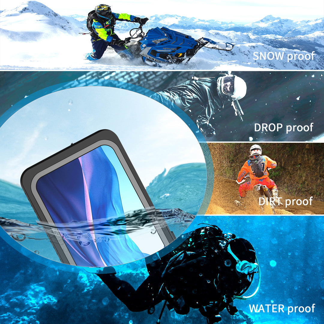Waterproof IP68 Snowproof Shockproof Heavy Duty Case with Built-In Screen Protector for Apple iPhone 12 Pro Max 6.7 - 360 Protection (iPhone 12 Pro Max)