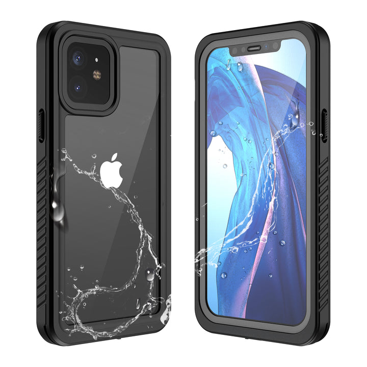 Waterproof IP68 Snowproof Shockproof Heavy Duty Case with Built-In Screen Protector | Dual Layer, 360 Protection | For iPhone 12 6.1
