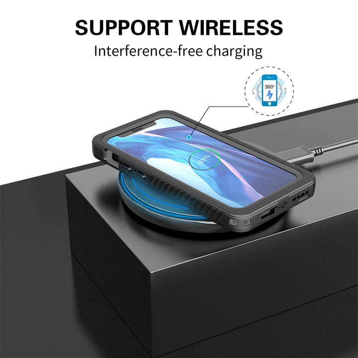 Waterproof IP68 Snowproof Shockproof Heavy Duty Case with Built-In Screen Protector for Apple iPhone 12 Pro Max 6.7 - 360 Protection (iPhone 12 Pro Max)