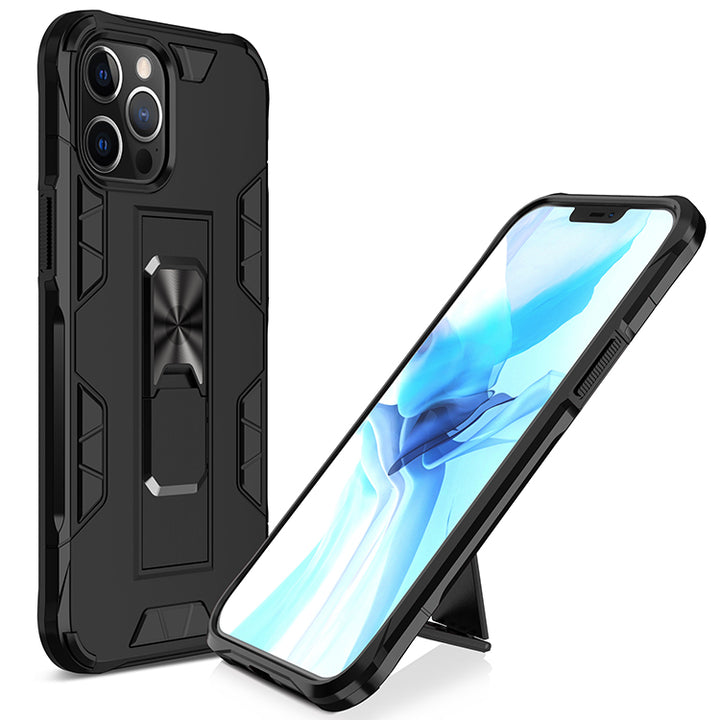 Military Grade Armor Protection Stand Magnetic Feature Case for iPhone 12 Pro Max 6.7 - Shockproof, Anti-Scratch, Precise Cutouts (iPhone 12 Pro Max)