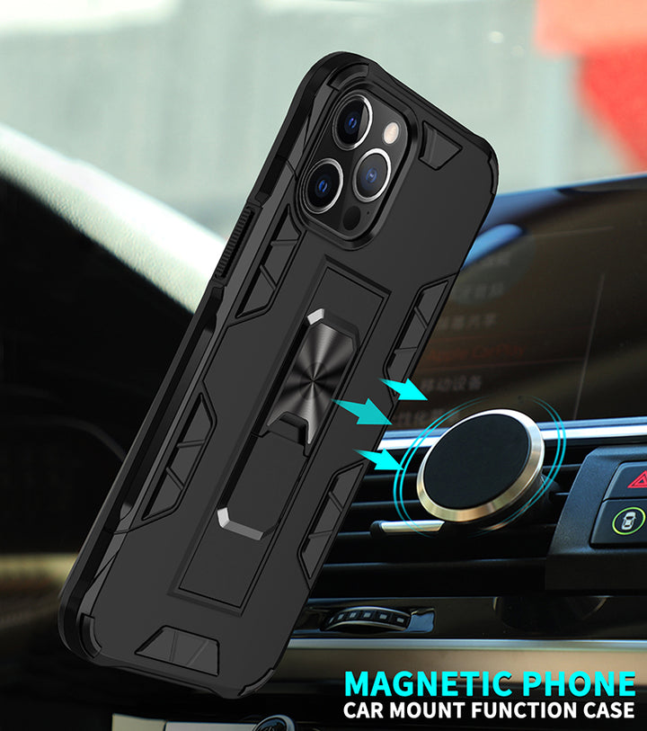 Military Grade Armor Protection Stand Magnetic Feature Case for iPhone 12 Pro Max 6.7 - Shockproof, Anti-Scratch, Precise Cutouts (iPhone 12 Pro Max)