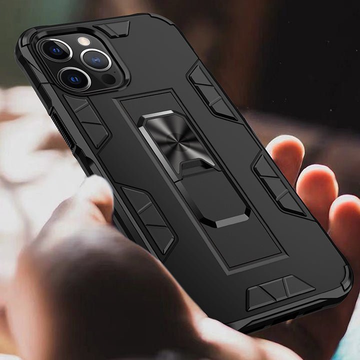 Military Grade Armor Protection Stand Magnetic Feature Case for iPhone 12 Pro Max 6.7 - Shockproof, Anti-Scratch, Precise Cutouts (iPhone 12 Pro Max)