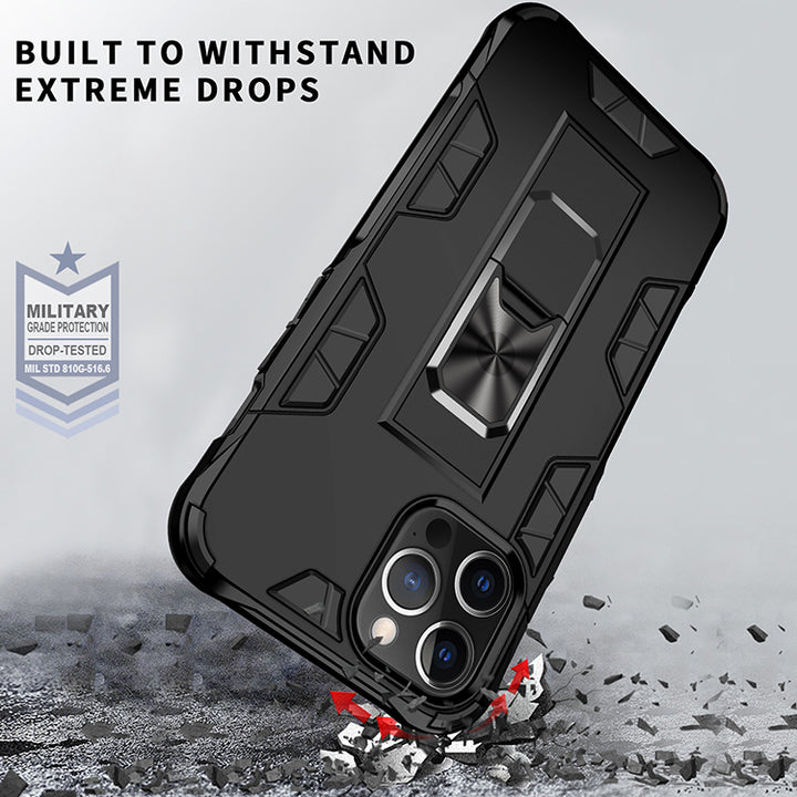 Military Grade Armor Protection Stand Magnetic Feature Case for iPhone 12 Pro Max 6.7 - Shockproof, Anti-Scratch, Precise Cutouts (iPhone 12 Pro Max)