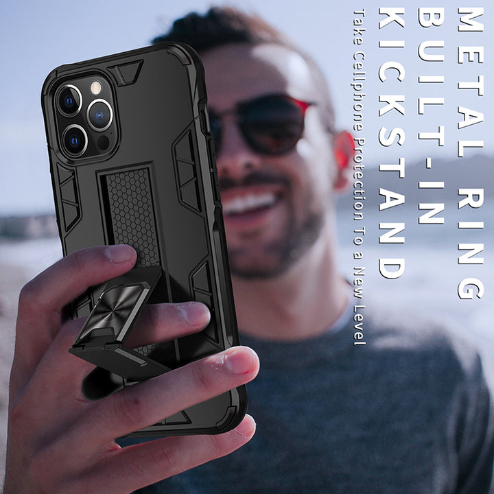 Military Grade Armor Protection Stand Magnetic Feature Case for iPhone 12 Pro Max 6.7 - Shockproof, Anti-Scratch, Precise Cutouts (iPhone 12 Pro Max)