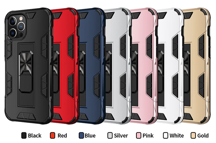 Military Grade Armor Protection Stand Magnetic Feature Case for iPhone 12 Pro Max 6.7 - Shockproof, Anti-Scratch, Precise Cutouts (iPhone 12 Pro Max)