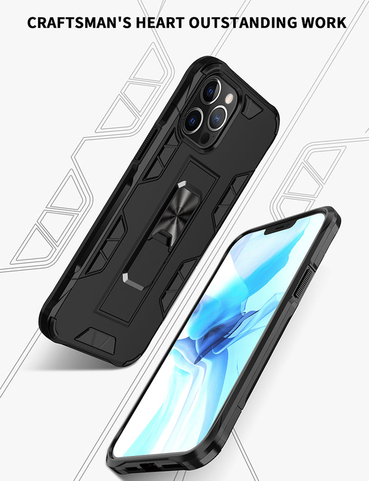 Military Grade Armor Protection Stand Magnetic Feature Case for iPhone 12 Pro Max 6.7 - Shockproof, Anti-Scratch, Precise Cutouts (iPhone 12 Pro Max)