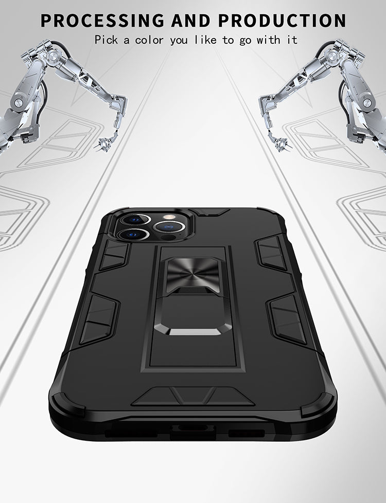 Military Grade Armor Protection Stand Magnetic Feature Case for iPhone 12 Pro Max 6.7 - Shockproof, Anti-Scratch, Precise Cutouts (iPhone 12 Pro Max)