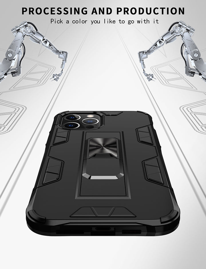 Military Grade Armor Protection Stand Magnetic Feature Case for iPhone 12 Pro Max 6.7 - Shockproof, Anti-Scratch, Precise Cutouts (iPhone 12 Pro Max)