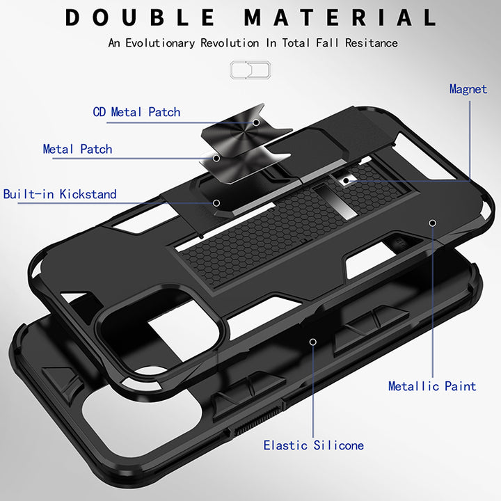 Military Grade Armor Protection Stand Magnetic Feature Case for iPhone 12 Pro Max 6.7 - Shockproof, Anti-Scratch, Precise Cutouts (iPhone 12 Pro Max)