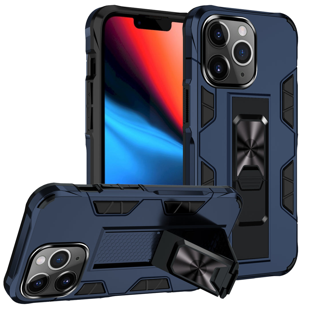 Military Grade Armor Protection Case with Stand and Magnetic Feature for Apple iPhone 13 Pro Max (6.7)