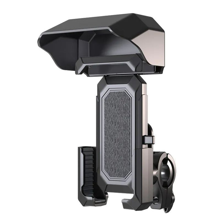 Ultimate Adjustable Bike & Scooter Handlebar Phone Holder with Sunshade Visor, Anti-Glare