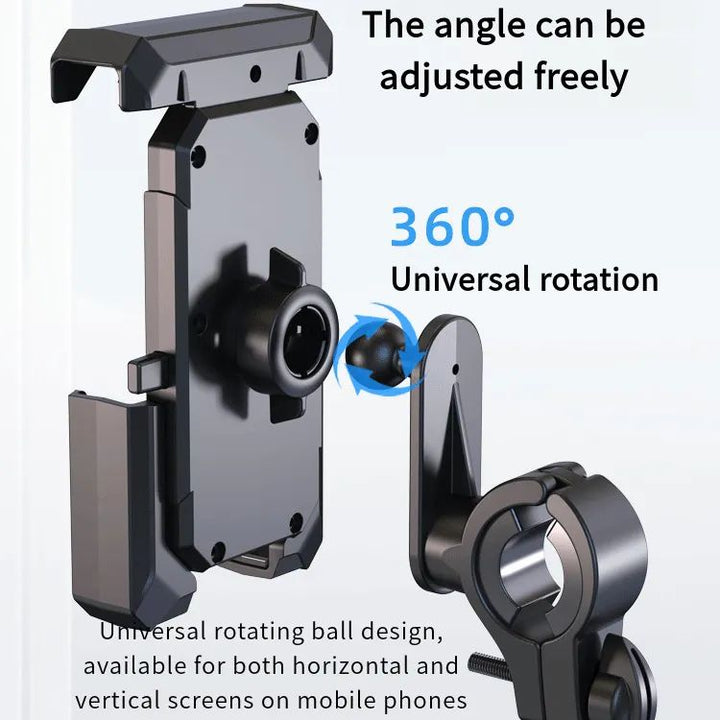 Ultimate Adjustable Bike & Scooter Handlebar Phone Holder with Sunshade Visor, Anti-Glare