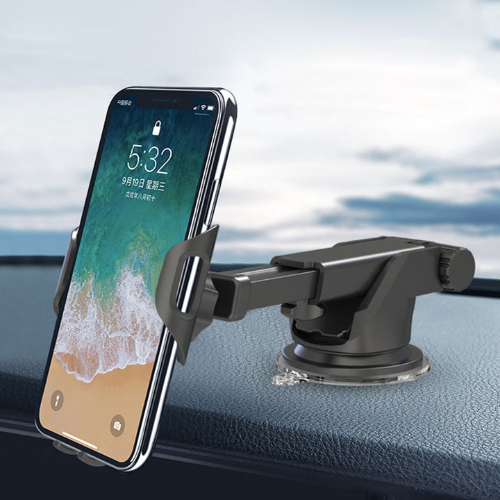 One Hand Grip Click Dashboard & Windshield Car Mount Holder with 360° Rotation, Strong Grip