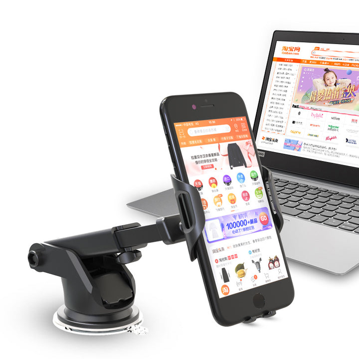 One Hand Grip Click Dashboard & Windshield Car Mount Holder with 360° Rotation, Strong Grip