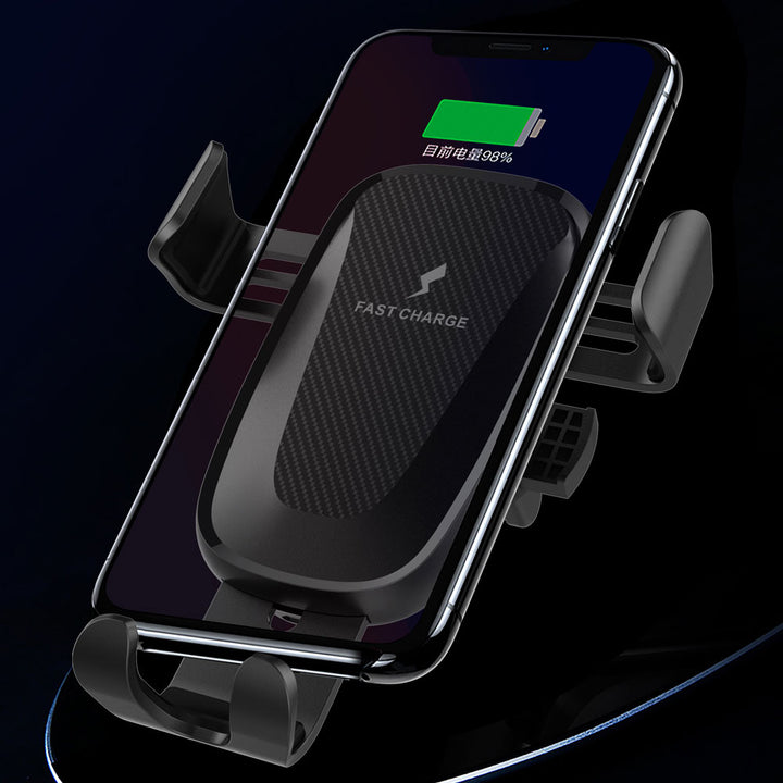 Gravity Style 10W Wireless Fast Charge Air Vent Car Holder Mount, Qi Compatible
