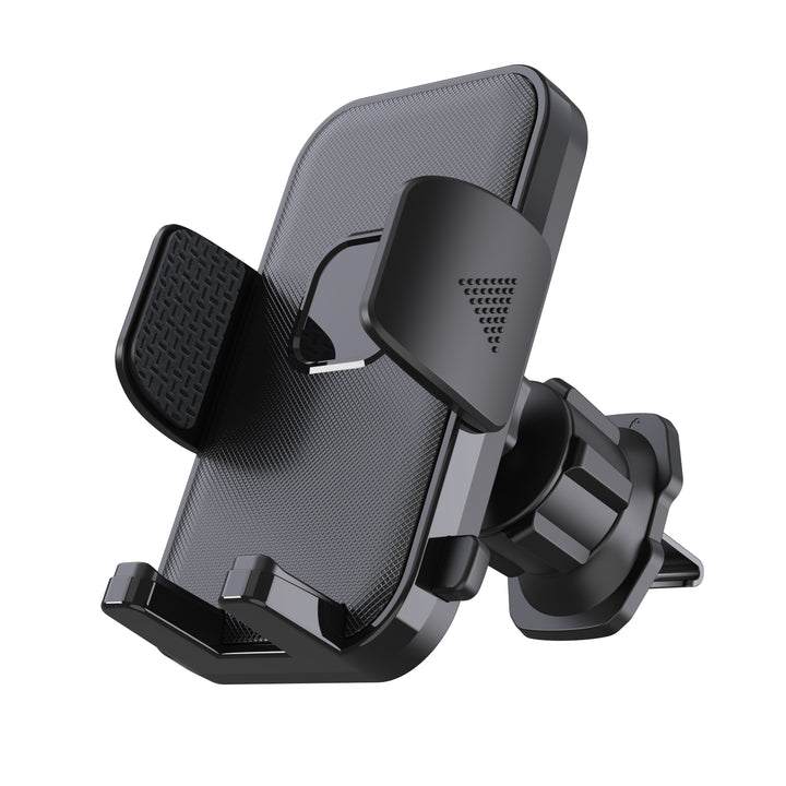 Secure Clip-On Adjustable Air Vent Car Phone Holder, Cradle Mount for Smartphones, Hands-Free Car Accessory