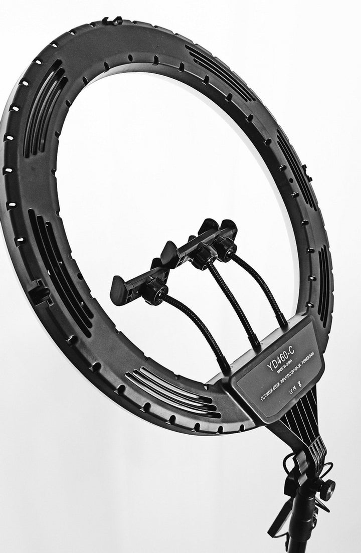 14 Inch Selfie Ring Light with 3 Phone Holders, Remote & 76” Tripod Stand for Live Stream, Makeup, YouTube Video, TikTok Compatible