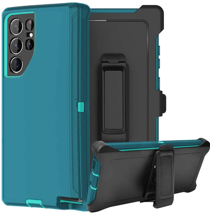 Heavy Duty Armor Robot Case with Belt Clip, Shockproof Hybrid Protection, for Samsung Galaxy S25 Ultra 5G