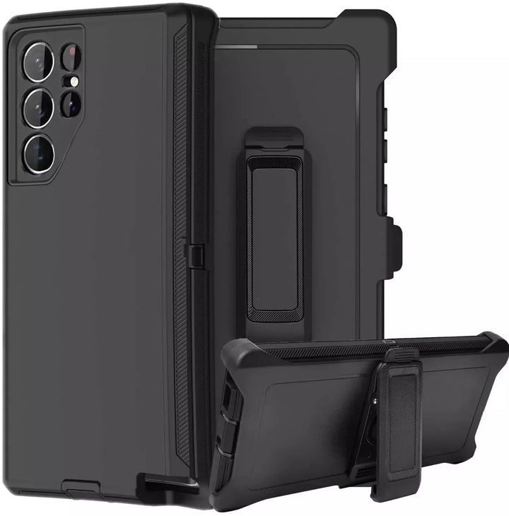 Heavy Duty Armor Robot Case with Belt Clip, Shockproof Hybrid Protection, for Samsung Galaxy S25 Ultra 5G