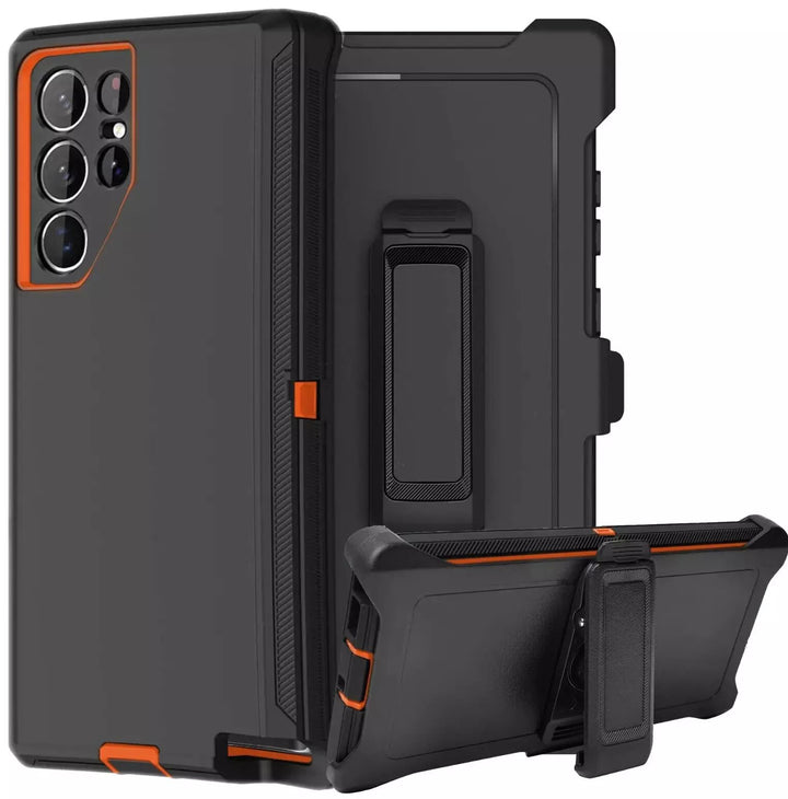 Heavy Duty Armor Robot Case with Belt Clip, Shockproof Hybrid Protection, for Samsung Galaxy S25 Ultra 5G