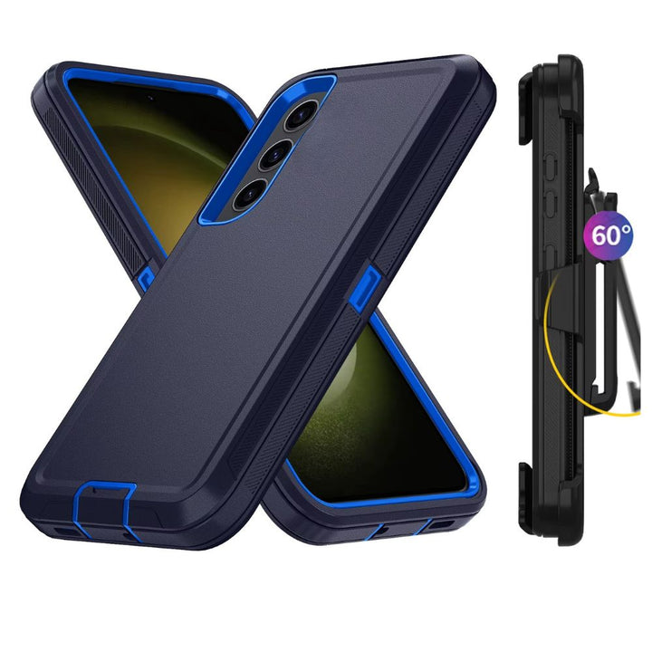 Heavy Duty Armor Robot Case with Belt Clip, Shockproof Protection for Samsung Galaxy S25 Edge - Defender Case Samsung Galaxy S25 Edge