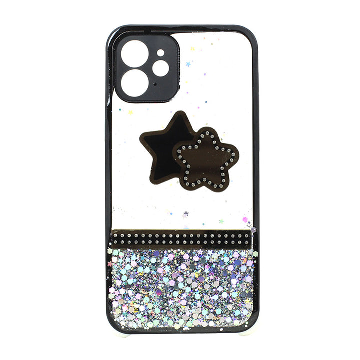 Glitter Jewel Diamond Armor Bumper Case with Camera Lens Protection Cover | Stylish Rhinestone Design | For Apple iPhone 12 / 12 Pro 6.1