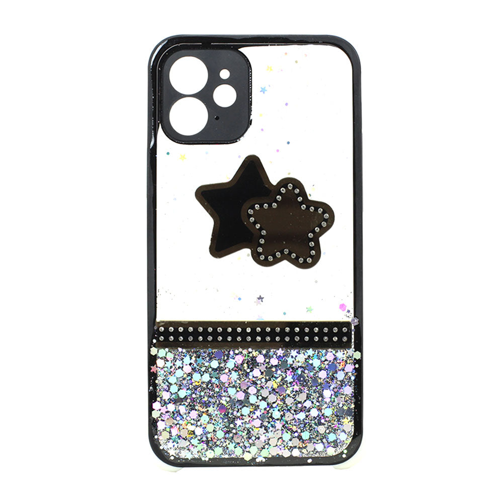 Glitter Jewel Diamond Armor Bumper Case with Camera Lens Protection | Raised Protection, Slim Fit | For Apple iPhone 12 Pro Max