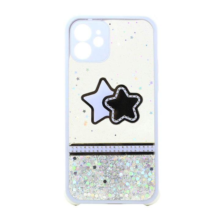 Glitter Jewel Diamond Armor Bumper Case with Camera Lens Protection Cover | Stylish Rhinestone Design | For Apple iPhone 12 / 12 Pro 6.1