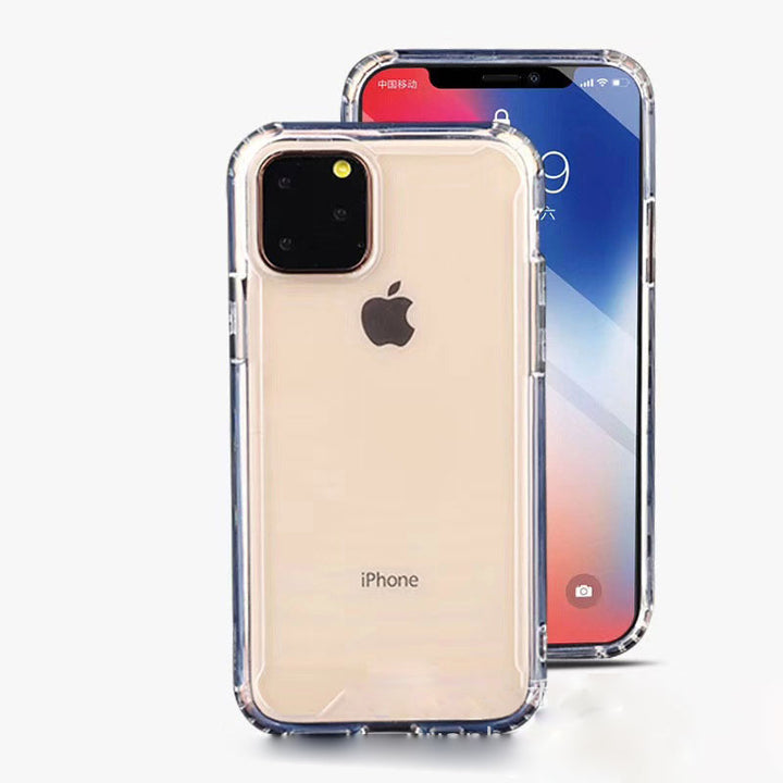 Durable Shockproof Clear Armor Hybrid Transparent Case for Enhanced Protection, Built-in Screen Protector Compatible with iPhone 11 (6.1 in)