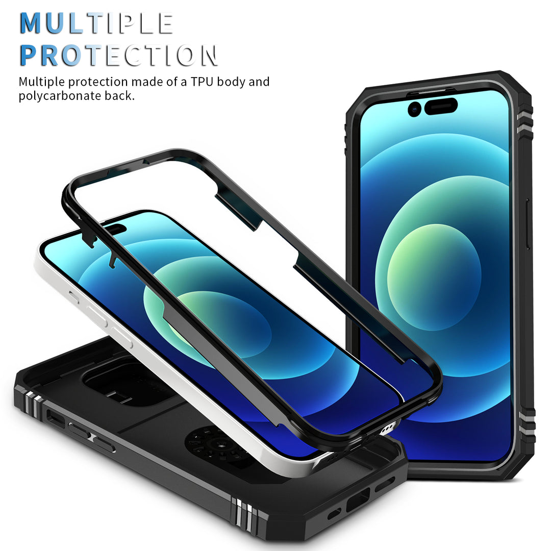 Tech Armor Ring Stand Case with Lens Cover for iPhone 14 Pro [6.1]