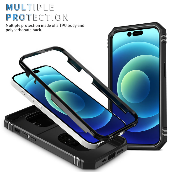 Tech Armor Ring Stand Case with Lens Cover for iPhone 14 Pro [6.1]